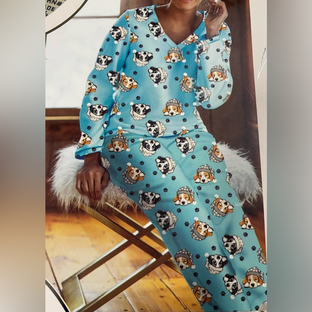 NEW Mayfair Women's 2-Piece Micro Fleece Pajama Set, Size Small